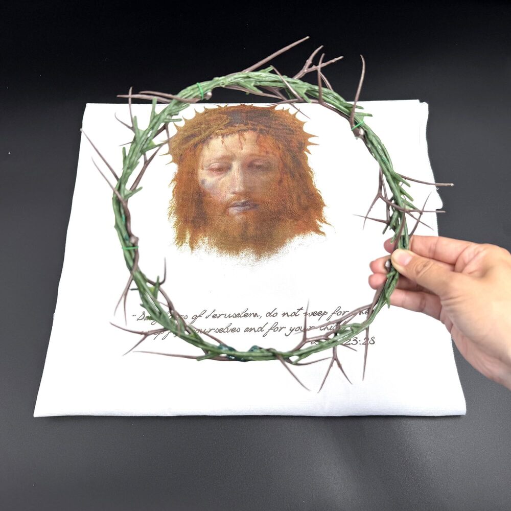 9126 Wearable Crown of Thorns with Veil of Veronica - Jesus Crown Lifesize